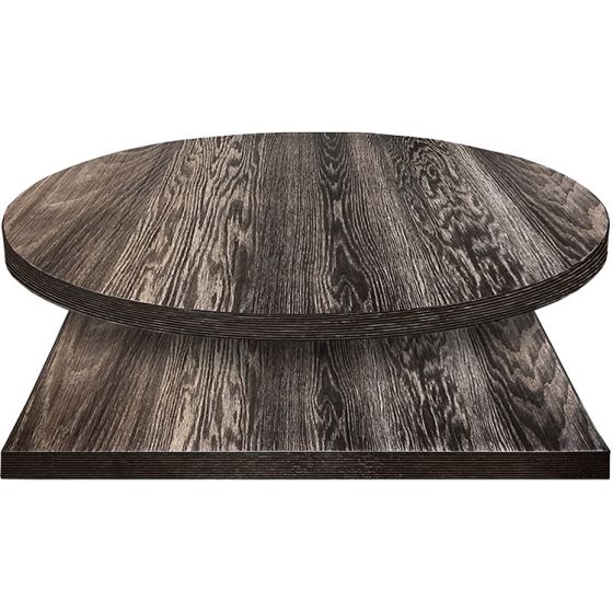 Charred Dark Wash Reclaimed Design Table Top - 24" x 72" x 2"