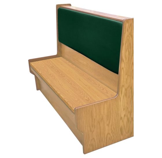 Shepard Engineered Wood Restaurant Booth with Upholstered Backrest - Single - 24" W