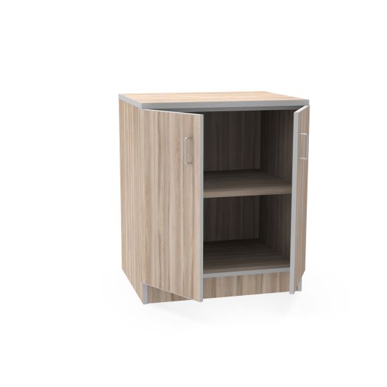 REplay® Modular Base Cabinet Unit with Double Doors, Adjustable Shelf, and Adjustable Levelers - 24"W x 23"D x 35.5"H