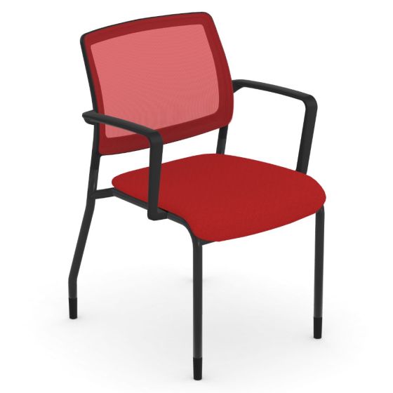 9to5 Seating Clary Mesh Back 300 LB Guest Chair with Armrests