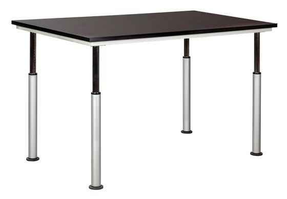 Diversified Spaces ADA-Compliant UpLift Adjustable Height Table - Black Laminate Top - 42" x 60"