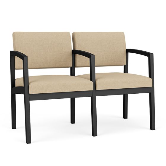 Lesro Lenox Steel® Heavy Duty 2 Seat Sofa With Center Arms