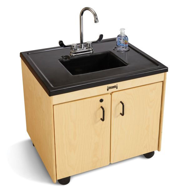 Jonti-Craft Clean Hands Helper without Heater - 26" Counter - Plastic Sink