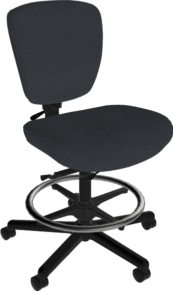Sitmatic Posh Operational Low Back Tall Height Drafting Stool