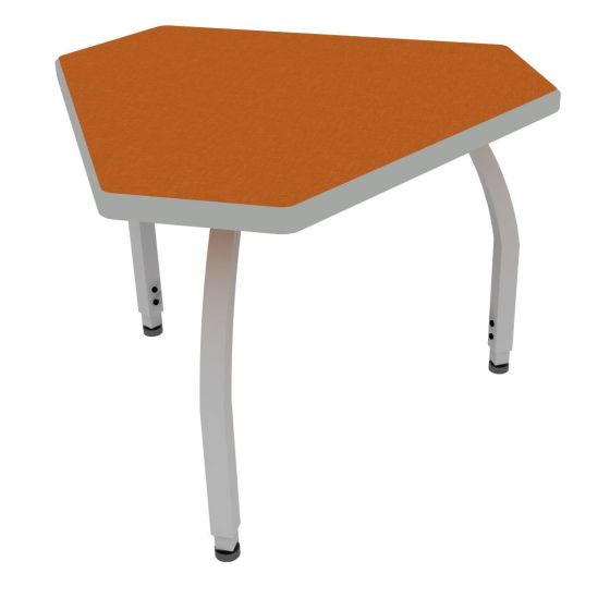 ELO® Connect 4 24"D x 36"L Student Desk with Beveled Lotz Armor Edge™ HPL Top and 1.25" Junior Adjustable Square Legs