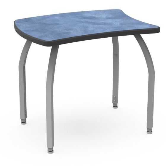 ELO® Loyal XL 23"D x 31"L Student Desk with Beveled Lotz Armor Edge™ HPL Top and 1.25" Adjustable Square Legs