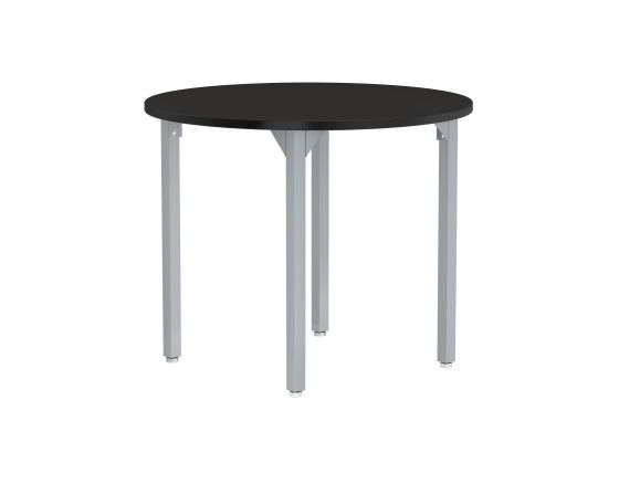 NPS® Heavy-Duty Fixed Height Activity Table, 60" Round, Particleboard Core/Edge Banding, Grey Legs