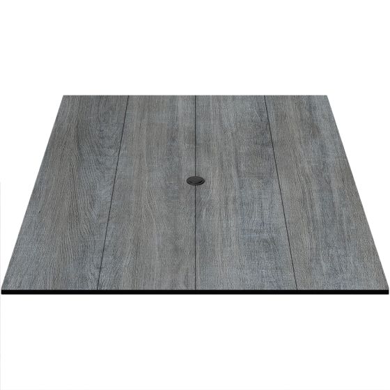 COMPCOR Outdoor Table Top - 24" x 30" - Weathered Pewter