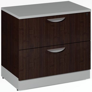 Cosmo Two Drawer Lateral Drawer, Cordova Brown
