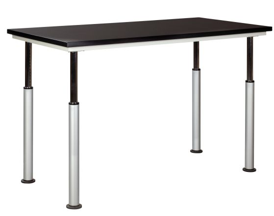 Diversified Spaces ADA-Compliant UpLift Adjustable Height Table - Black Laminate Top - 30" x 60"