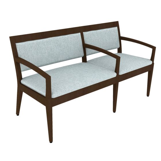 Indiana Furniture Gleem+ 600 LB Tandem Guest Chairs with Clean Outs, Bariatric/Single