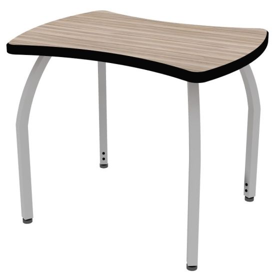 ELO® Weston 24"D x 32"L Student Desk with Beveled Lotz Armor Edge™ HPL Top and 1.25" Adjustable Square Legs