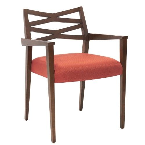 Indiana Furniture Bow Tie 275 LB Guest Chair with Wood Back