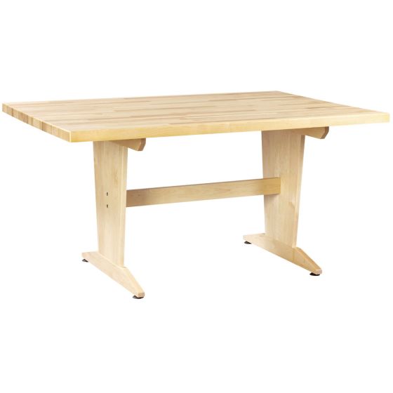 Diversified Spaces Plain Art/Planning Table - Solid Maple with Butcher Block Top - 42" x 60" x 30"