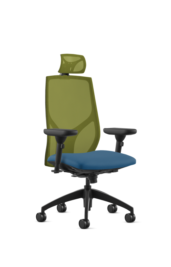 9to5 Seating Vault Mesh High-Back 300 LB Office Chair, Adjustable Back, Seat Slider, Full Synchro-Tilt Control, Height Adjustable Pivot Arms