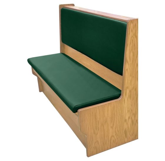 Shepard Engineered Wood Restaurant Booth with Upholstered Seat and Backrest - Single - 96" W