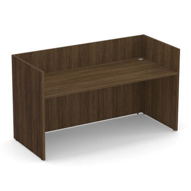 OS Laminate Reception Unit, Modern Walnut