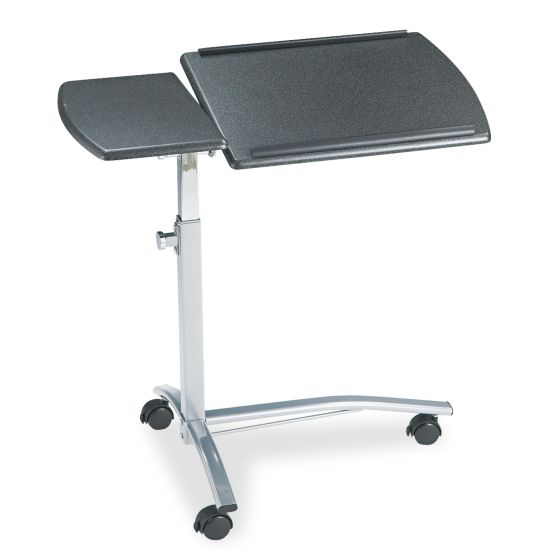 Safco Laptop Computer Caddy, 29.5" x 20" x 27" to 38", Anthracite