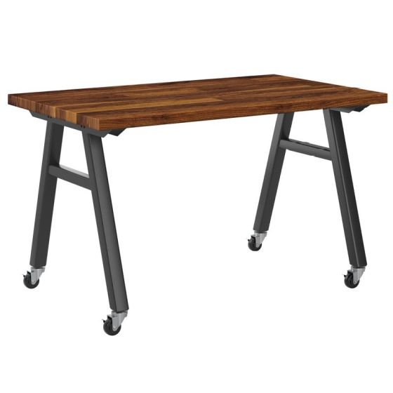 Diversified Spaces Avenuu A-Frame Table, Walnut Butcher Block Top, 84" W x 48" D