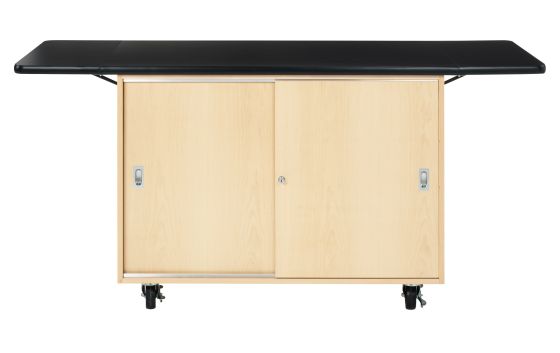 Diversified Spaces Mobile Demo Table - Maple - Solid Top