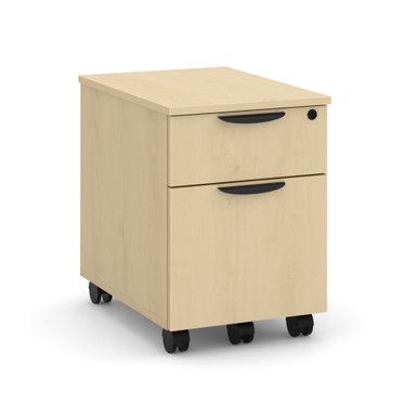 OS Laminate Mobile Box and File Pedestal, Maple