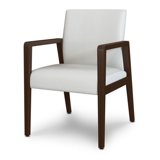 Kwalu Valdina 350 LB Commercial Reception Area Guest Chair with Wallsaver Design and Fixed Short Back – 24”W