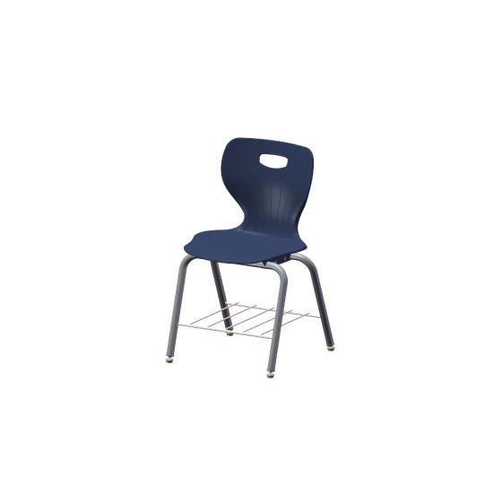 USACapitol Euroflex 18” Chair with Flat Book Rack and Casters