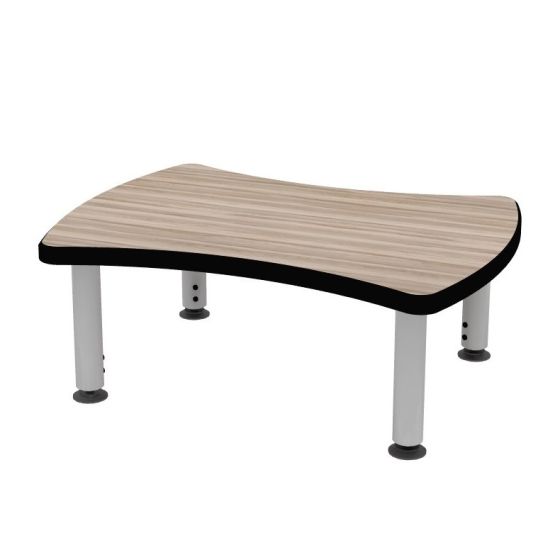 ELO® Weston 24"D x 32"L Student Desk with Beveled Lotz Armor Edge™ HPL Top and 2" Mini Junior Adjustable Straight Round Legs