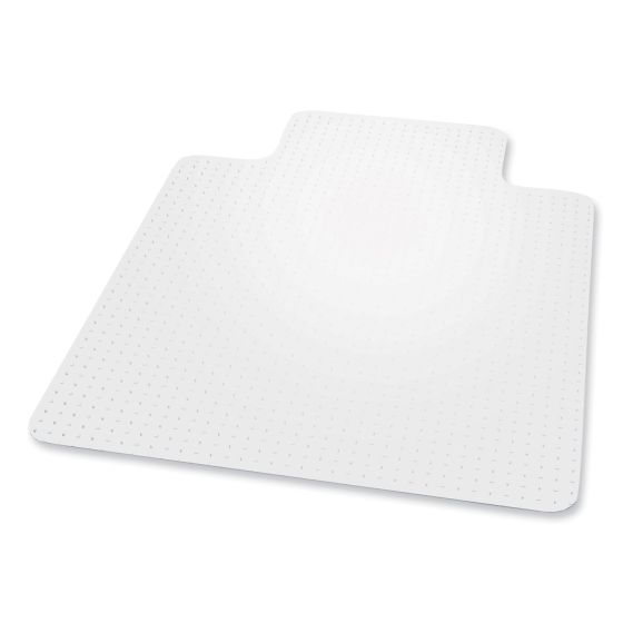 ES Robbins EverLife Chair Mat for Extra High Pile Carpet with Lip, 45" W x 53" D, Clear
