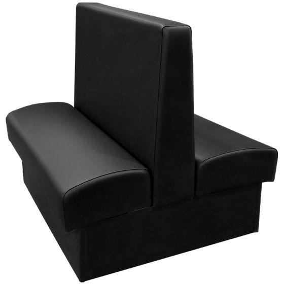 Ambrose Plain Back Restaurant Booth - Double - 30" W