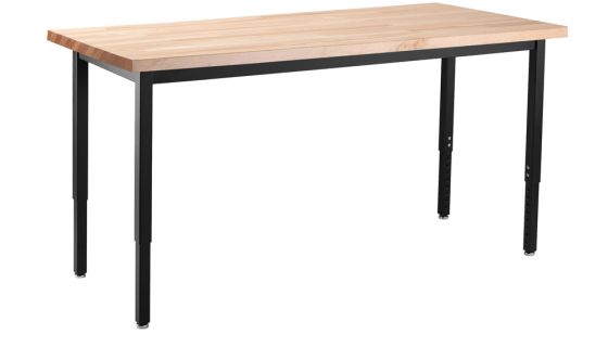 NPS® Heavy-Duty Table, 30" x 96", Butcherblock Top