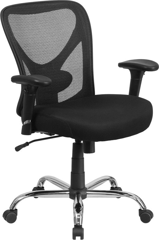 Husky Office® Ergonomic Adjustable Big & Tall 400 lb. Mesh Office Chair with Lumbar Support