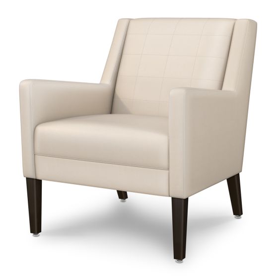 Kwalu Carini II Commercial Reception Area Lounge Chair with Back Quilted Stitching Detail