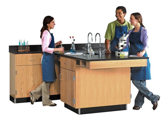Diversified Spaces Perimeter Workstation, Door & Drawer Unit - Epoxy Top