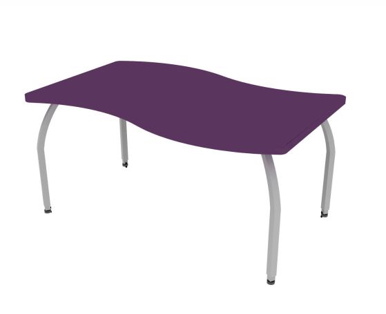 ELO® Tide XL 35"D x 54"L Table with 3mm Edge HPL Top and 1.25" Adjustable Square Legs