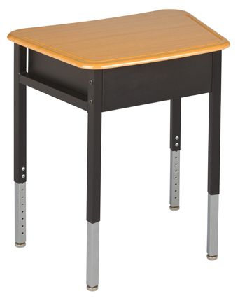 USACapitol Unite16 Adjustable Desk, 22” - 33”, with Open Front Book Box and Laminate Top