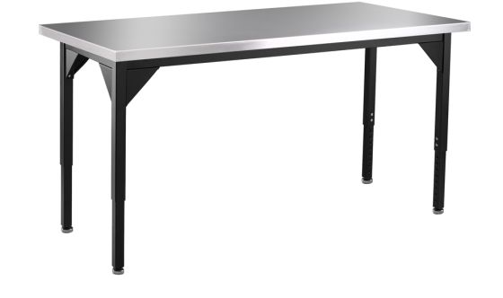 NPS® Heavy-Duty Table, 48" x 84", Stainless Steel Top with Safety Return