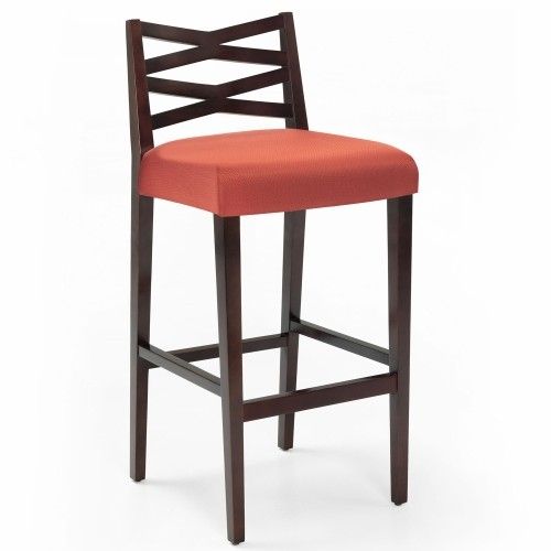 Indiana Furniture Bow Tie 275 LB Bar Stool with Wood Back