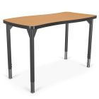 MooreCo Hierarchy Creator Desk – Rectangle (ADA) – Black, 22" – 32"H x 40.4"W x 21.5"D