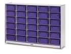 Rainbow Accents 30 Tub Mobile Storage - with Tubs - Purple
