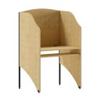 Starter Study Carrel with Pull-Out Keyboard-Oak