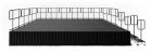 IntelliStage 12' x 24' Stage System Package with Guardrails, Steps, Skirting, & Carpet Surface - 288sq ft - 16" Height
