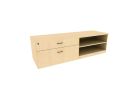 Indiana Furniture Canvas 21" Low Credenza, Right Open, Left Box/File - 24" X 60"