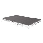 IntelliStage 12' x 24' Portable Stage Package with Carpeted Surface - 288 sq ft - 8" Height