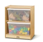 Jonti-Craft Space-Saver Jumbo Tote Storage – with Clear Totes + Lids