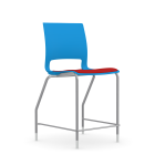 9to5 Seating Vox 300 LB Counter Height Stool, Upholstered Seat, Armless