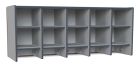 Rainbow Accents 10 Section Wall Mount Coat Locker - without Trays - Navy