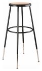National Public Seating 32 -39" Height Adjustable Heavy Duty Steel Stool, Black - Model 6230H-10