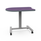 Elevate Hurley 21.5"D x 33"L Height Adjustable Mobile Sit-Stand Student Desk with Beveled Lotz Armor Edge, Junior, 24"- 34" H