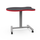 Elevate Adapt XL 22.5"D x 33"L Height Adjustable Mobile Sit-Stand Student Desk with Beveled Lotz Armor Edge, 28"- 41" H